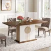 Farmhouse Dining Table – Wood Kitchen Table for 4–6 People