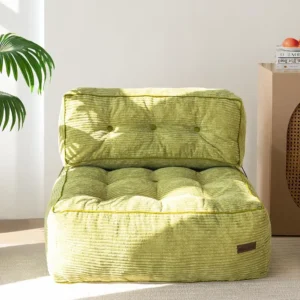 Floor Bean Bag Couch – Soft Chair with Back Support & Filler