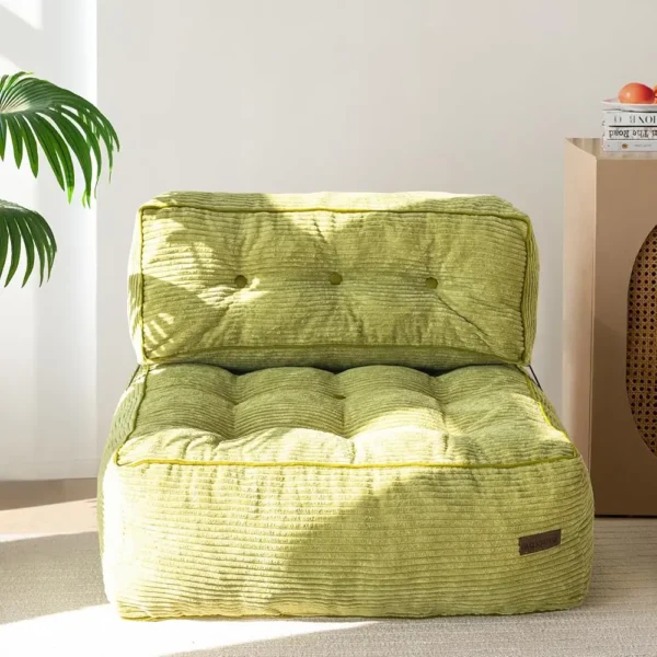 Floor Bean Bag Couch – Soft Chair with Back Support & Filler