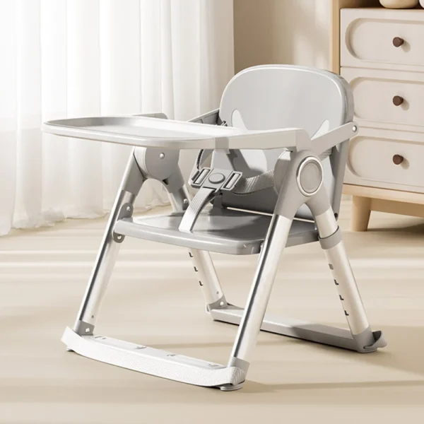 Portable Folding High Chair – Baby Booster Seat for Dining (6M–3Y)
