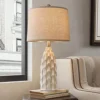 Ceramic Table Lamps Set of 2 – Bedside Lamps for Bedroom, Living Room, End Tables