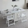 Foldable Dining Table with Storage & Drawers – Extendable & Movable Design