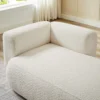 Indoor Chaise Lounge Chair – Upholstered Sofa for Living Room or Bedroom