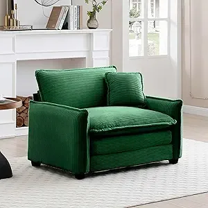 Modular Cloud Sofa Chair – Comfy Corduroy Seat with Pillow for Living Room
