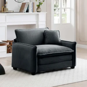 Modular Cloud Sofa Chair – Comfy Corduroy Seat with Pillow for Living Room